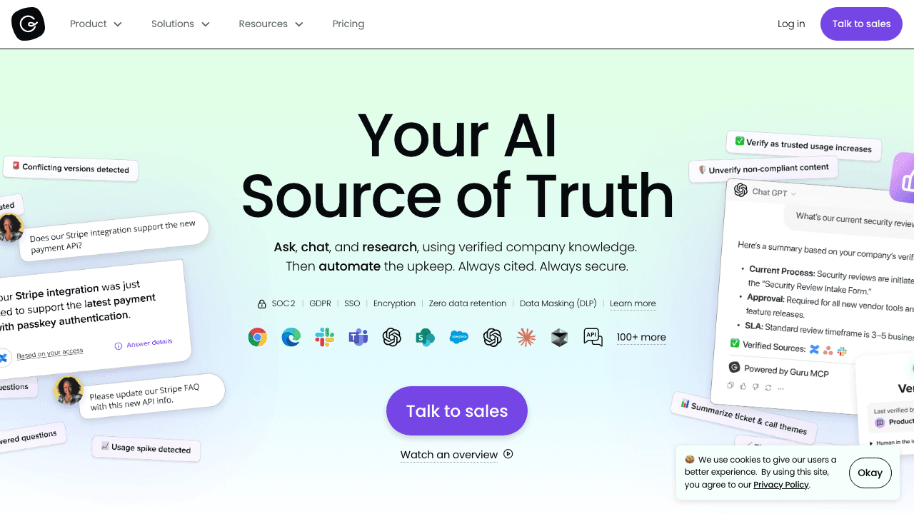 Guru homepage
